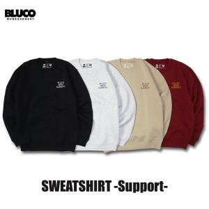 BLUCO(ブルコ) OL-1212 SWEATSHIRTS -Support- 4色(BGD/BLK/ASH/S.BEG)☆送料無料☆｜pinsstore