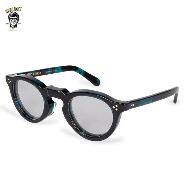 EVILACT(イーブルアクト) GREEVES-10 グリーンハバナフレームx調光スモークレンズ ...