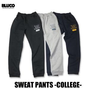 BLUCO(ブルコ) OL-916-022 SWEAT PANTS -COLLEGE- 3色(ASH/BLK/NVY)☆送料無料☆｜pinsstore