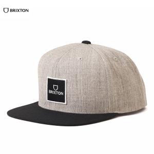 BRIXTON(ブリクストン) ALPHA SQUARE MP SNAPBACK ヘザーグレー☆送料無料!!☆｜pinsstore