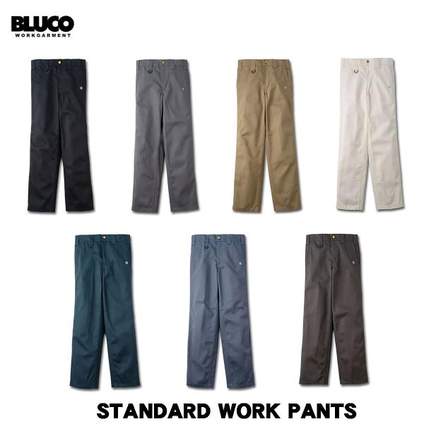 BLUCO(ブルコ) STANDARD WORK PANTS 7色(BLK/L.GRY/KHK/IV...