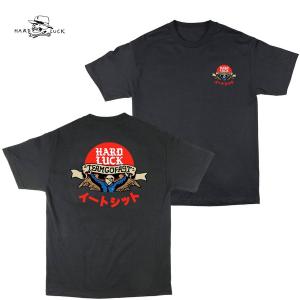 HARD LUCK(ハードラック)RED SUN S/S TEE ブラック☆送料無料☆｜pinsstore