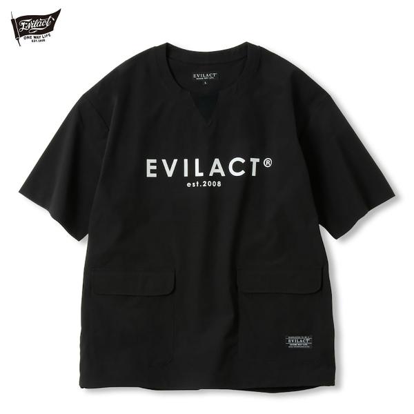 セールプライス!! EVILACT(イーブルアクト) CHEMICAL S/S ブラック☆送料無料☆