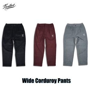 EVILACT(イーブルアクト) Wide Corduroy Pants 3色(Black/Burgundy/Blue gray)☆送料無料!!☆｜pinsstore