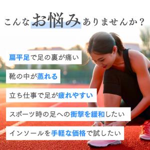 インソール2足セット 疲れない 中敷き 衝撃吸...の詳細画像3