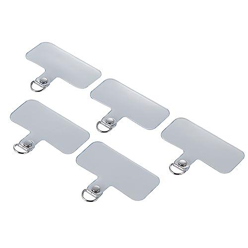 エレコム ストラップホルダー スマホストラップ 5枚入り 1口タイプ 厚さ 0.6mm 透明 クリア...