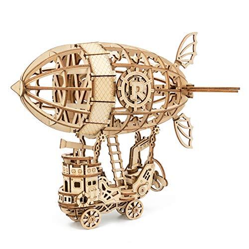 つくるんですR 日本語説明書付 3D ウッドパズル TG407 エアシップ