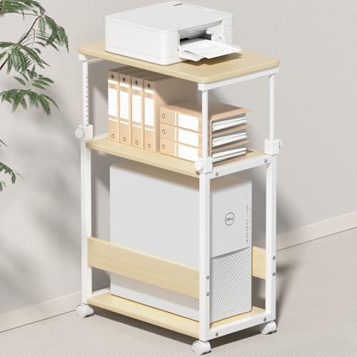 幅35×奥行60×高さ67.5〜95cmパソコンワゴン 昇降式 PCゲーミング cpuスタンド TT...