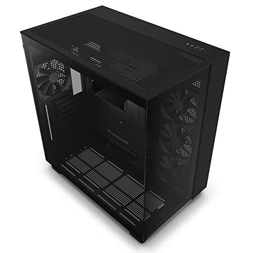 NZXT H9 Flow 2層構造ミドルタワーPCケース Black CM-H91FB-01 CS8...