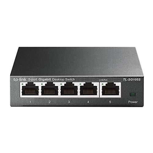 TP-Link 5ポート スイッチングハブ 10/100/1000Mbps ギガビット 金属筺体 設...