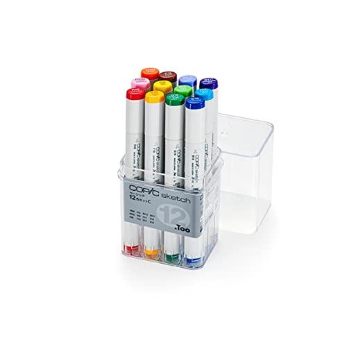 コピック(COPIC) Too コピック スケッチ ベーシック 12色セット C イラストマーカー ...