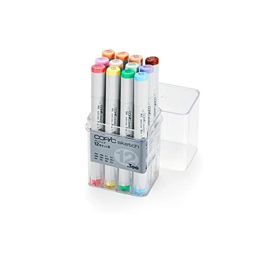 コピック(COPIC) Too コピック スケッチ ベーシック 12色セット B イラストマーカー ...