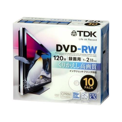 TDK 録画用DVD-RW デジタル放送録画対応(CPRM) インクジェットプリンタ対応 1-2倍速...