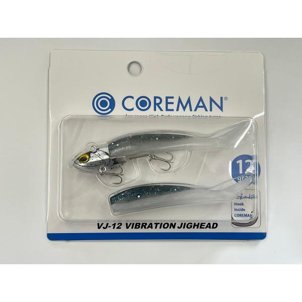 コアマン(Coreman) バイブレーションジグヘッド 12g #043 シルバーヘッド/コボラサッ...