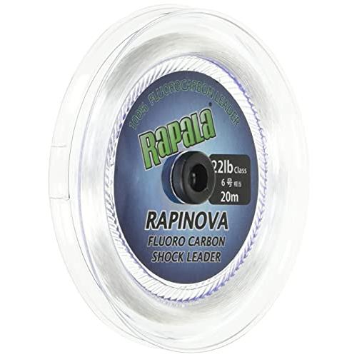Rapala(ラパラ)リーダーラピノヴァショックリーダーフロロカーボン20m6.0号22lbクリアR...