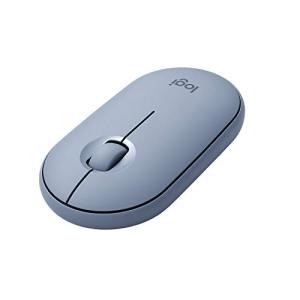 ロジクール ワイヤレスマウス 無線 マウス Pebble M350BL 薄型 静音 ブルー ワイヤレス windows mac Chrome A｜pinus-copia