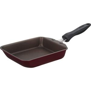 サーモス デュラブルシリーズ 玉子焼きフライパン 13cm レッド IH対応 KFH-013E R