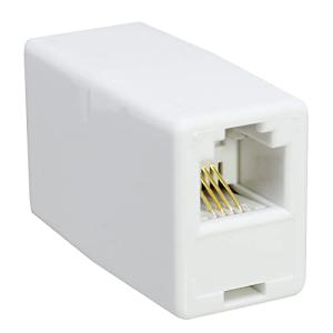 電話分配延長ケーブル RJ-11オス メス×2 6極4芯 6P4C M/F 分離器 電話