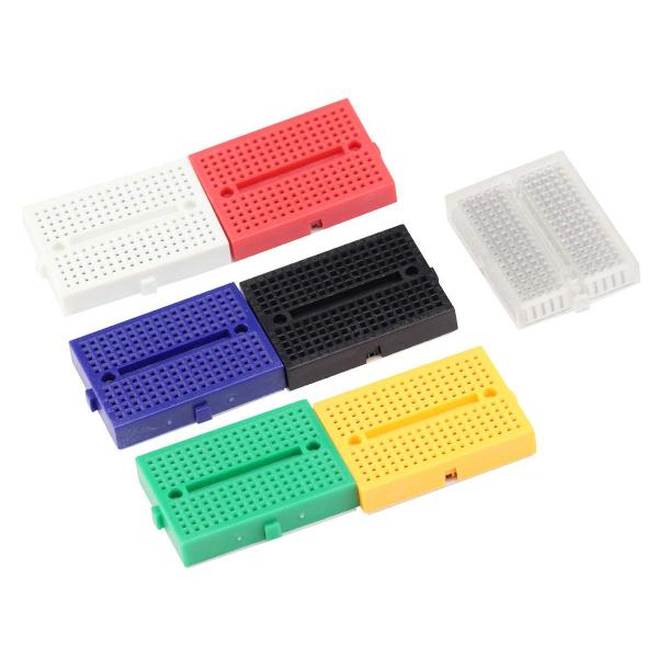 VKLSVAN 7個 170タイポイントブレッドボードセット、無はんだプロトタイプ7色PCBミニブレ...