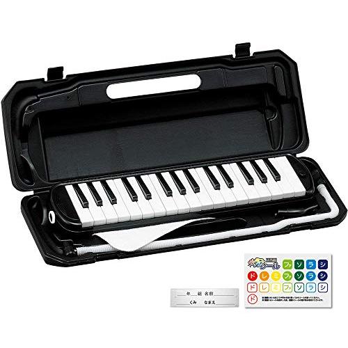 KC キョーリツ 鍵盤ハーモニカ メロディピアノ 32鍵 ブラック P3001-32K/BK (ドレ...