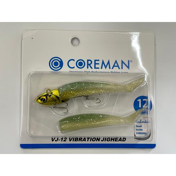 コアマン(Coreman) バイブレーションジグヘッド 12g #046 ゴールドヘッド/シャローイ...