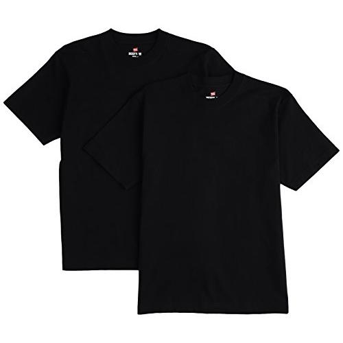 [ヘインズ] Tシャツ 半袖 丸首 2枚組 綿100% 丸胴仕様 タグレス仕様 ビーフィTシャツ2P...