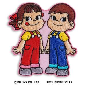 Peko&amp;Poko　ワッペン　ペコちゃん＆ポコちゃん 入園 入学 通園 通学