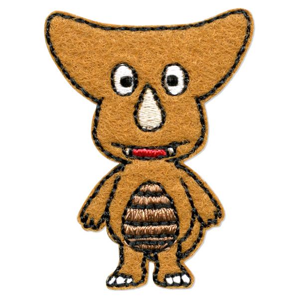 かいじゅうステップ　ワンダバダ「ゴモちゃん」ワッペン アイロン接着・シール接着両用タイプ