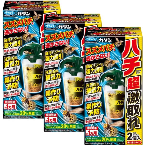 フマキラー カダンハチ超激取れ 2個入 ×3個セット