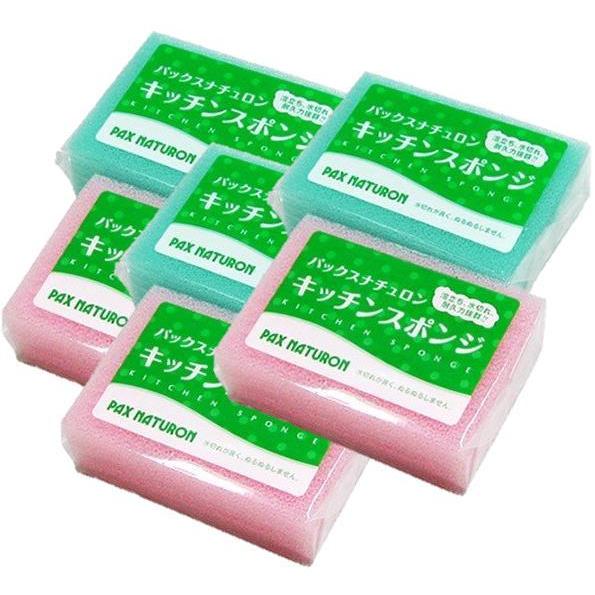 メール便で配送料無料 パックスナチュロンキッチンスポンジ ×6個セット(248)