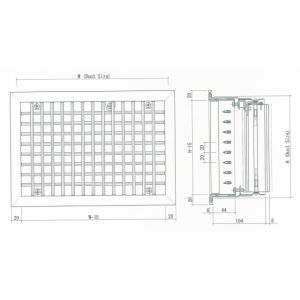 ユニバーサル型 吹出口 VHS 200×200...の詳細画像1