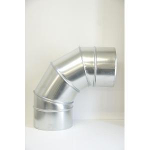 スパイラルダクト 90°ベンド 1.0R φ175    セクションベンド 亜鉛めっき鋼鈑 規格 価...