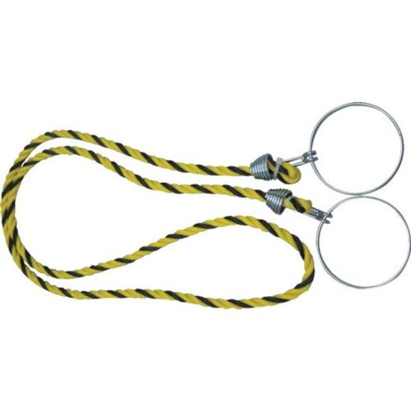 TRUSCO(トラスコ) コーン用ロープ 標識 黄×黒 12mm×2m TCC-30
