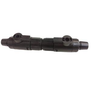 (LOLO import) 黒 ダブルタップ コネクター 16/22mm 水槽 ホース ジョイント 並行輸入品