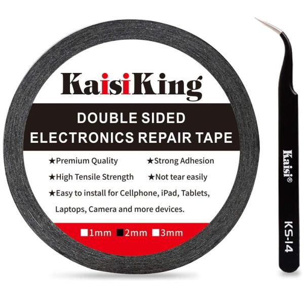 Kaisiking 2mm LCD修理テープ 電話修理テープ LCDタッチスクリーン修復テープ 電話...