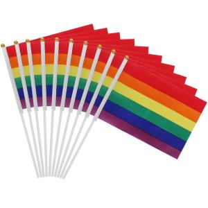 lgbt 旗 レインボーフラッグ レインボー旗 lgbt フラッグ 虹色 手持ち lgbtq フラッグ 応援旗 Rainbow Flag 同