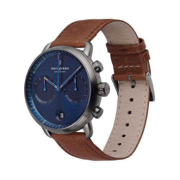 Nordgreen［ノードグリーン］Pioneer 北欧デザイン腕時計 メンズのガンメタル の42m...