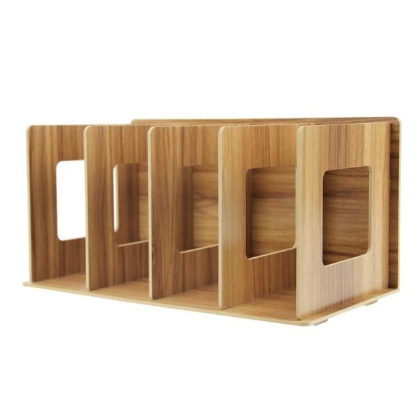 本立て 卓上 木製 本棚 シンプル 子供 学習 書斎 デスク上 ブックスタンド シェルフ a4サイズ...