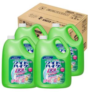 ケース販売 業務用 衣料用酸素系漂白剤ワイドハイターEXパワー 4.5L×4個(花王プロフェッショナルシリーズ)｜pipihouse