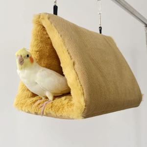 Hakona 鳥たちの寝床 三角ハウス インコ おもちゃ 掛ける鳥の巣 ハンモック ペット 用 テント いんこおもちゃ かわいい 寝袋 無地｜pipihouse