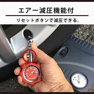 エーモン(amon) エアゲージ レッド ラバ...の詳細画像2