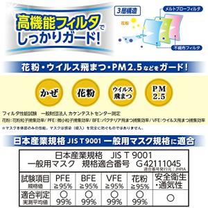 レック 日本製 不織布 マスク 白 さわやかフ...の詳細画像3
