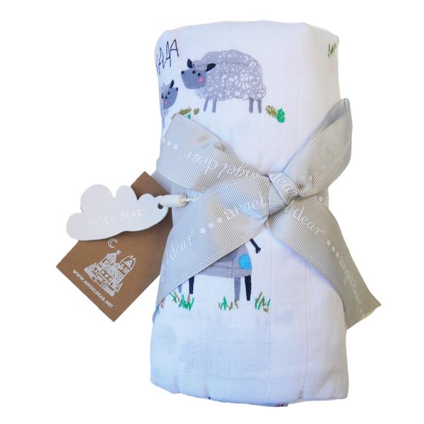 【在庫処分特価】エンジェルディア モスリンコットン おくるみ Swaddle Farm Yard 3...