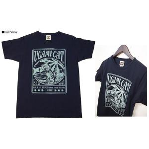 沖縄 Tシャツ tシャツ オリジナルTシャツ 沖縄土産 UGAMI CAT｜piras2004