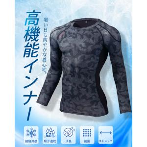 冷感インナー 長袖インナーウェア 夏用コンプレ...の詳細画像1