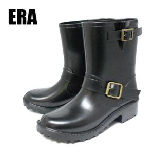 【 ERA レディース レインブーツ ブラック 5611-01 】おしゃれ オシャレ かわいい 雨具...