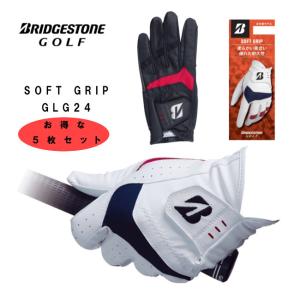 ◆お得な5枚セット◆　ブリヂストンゴルフ　TOUR B / SOFT GRIP　GLG24　全天候型グローブ　/BRIDGESTONE GOLF