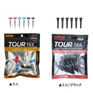 【即納】 ツアーティー ミニ Tour Tee MINI ４５ｍｍ×６本入り / USGA R＆Aルール適合｜パイレーツフラッグゴルフ