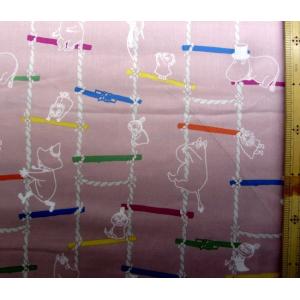 キャラクター 生地 布 ムーミン （ ぐらぐら ) （ ピンク系 ) 柄番号２４（ 2021 - 2...