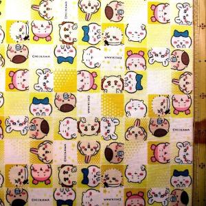 キャラクター 生地 布 ちいかわ（ ピンク系 ) 柄番号7（ 2024 - 2025